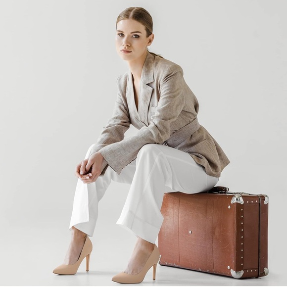 ❤️DREAMS PARIS Elegant zapatillas nude size #9.5 ❤️ - Picture 2 of 15